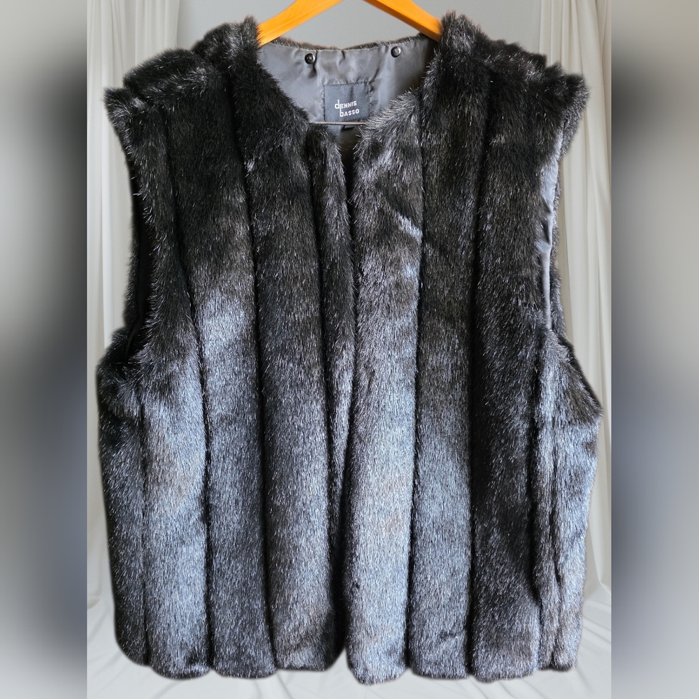 2 Pc Denim Jacket & Removable Faux Fur Liner Vest XL. - Picture 11 of 16
